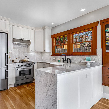 Maple Leaf full kitchen and fireplace renovation