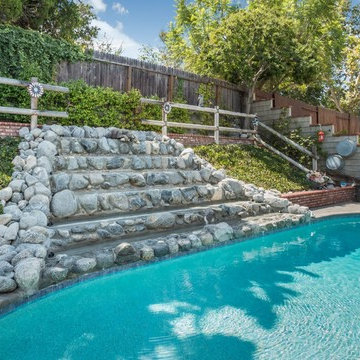 Laguna Hills Pool with Water Fall
