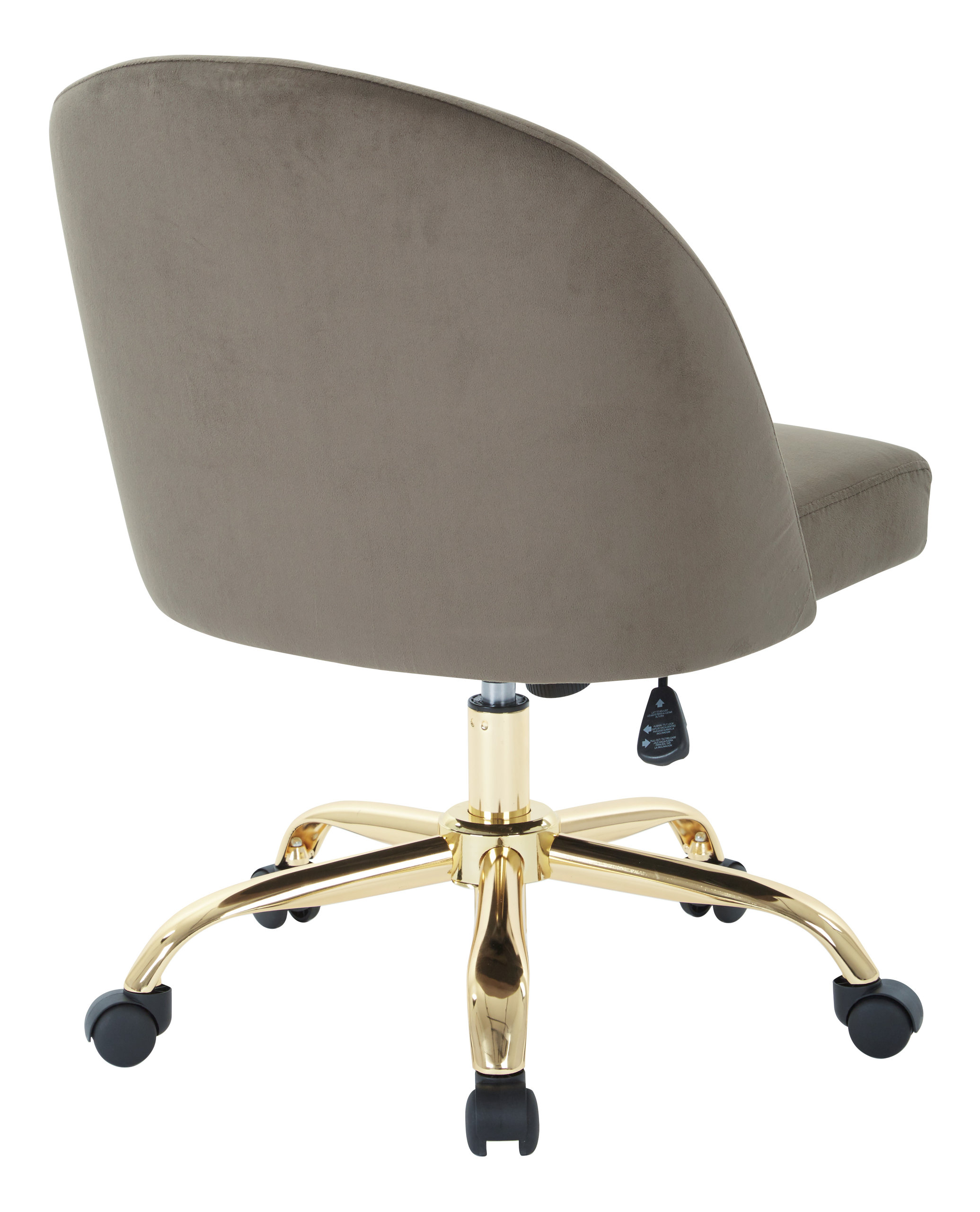 Layton Mid Back Office Chair, 22.75Wx24.25Dx35.75H - Contemporary ...