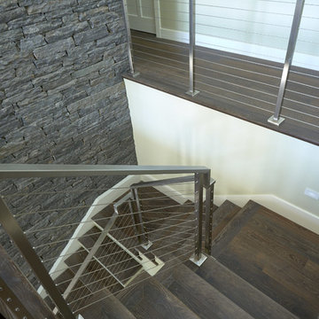 Stairwell with Metal Rails