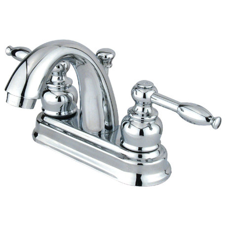 Kingston Brass 4" Centerset Bathroom Faucet, Polished Chrome