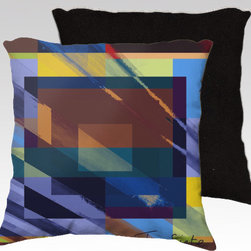 TOROSIETE Throw Pillow Cover - Cuadrado with Black Back - Products