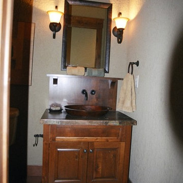 Traditional Style Cherry Wood Bathroom Vanity