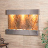 Reflection Creek Water Feature by Adagio, Brown Marble, Stainless Steel