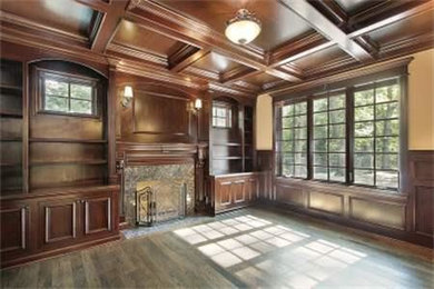 Example of a classic home office design in Orlando