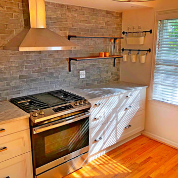 Kitchen Remodel with Open Shelves