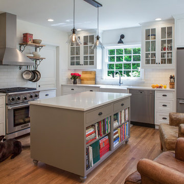 Airy Farmhouse Revival for a Portland Kitchen and Basement