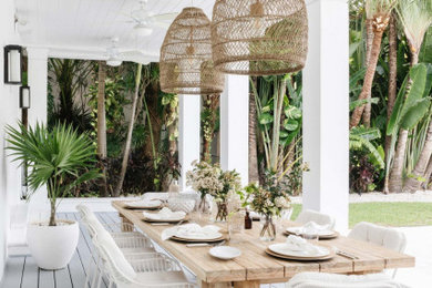 Photo of a world-inspired veranda in Miami.