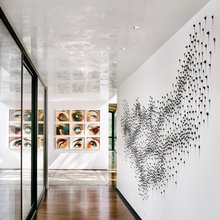 Wide white hallways