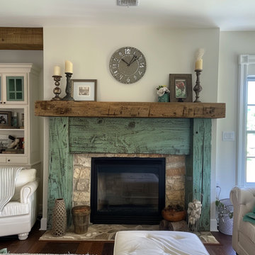 Colored Fireplace Mantels