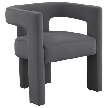 Sloane Dark Grey Velvet Chair