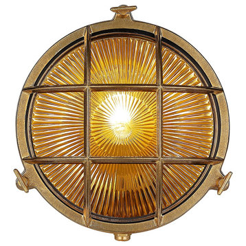 Round Vintage Industrial Wall Sconce Waterproof Wall Light Fixture