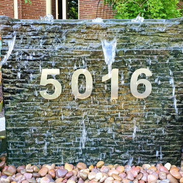 Front yard water wall