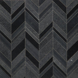 Chevron Nero Italia - Wall And Floor Tile