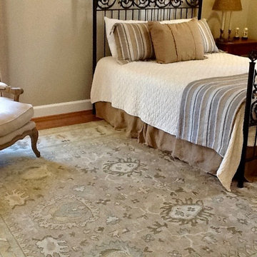 Relaxed Lounging upon this restful Oushak Oriental Rug...