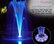 Floating Spray Fountain With 48 LED Lights and 550 GPH Pump