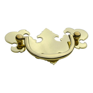 C 602l 2 3 4 Chippendale Drawer Pull With Post And Nut