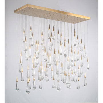 Customizable Rain Drop Pendant Chandelier for Sophisticated Homes