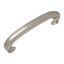 Cosmas - Cosmas 7177SN Satin Nickel Cabinet Pull, 3-3/4" Hole Centers, Set of 5 - Cabinet And Drawer Handle Pulls