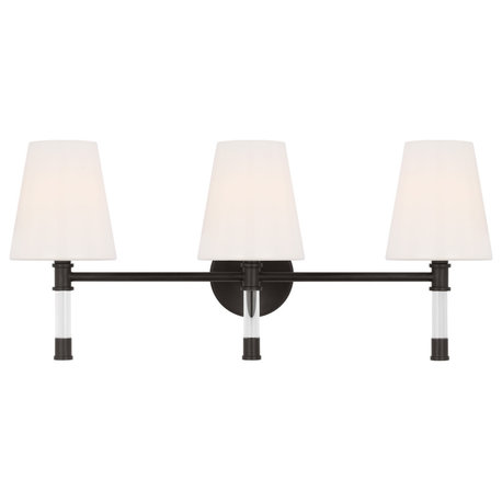 Hanover 3-Light Indoor Bath Vanity Wall Sconce, Aged Iron