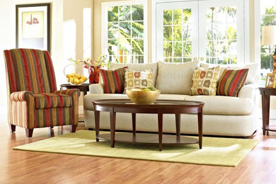 Example of a trendy living room design in Other