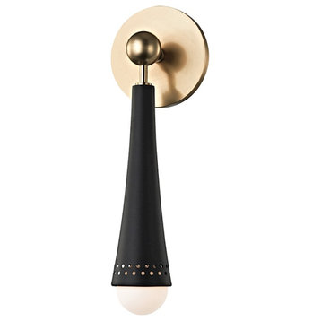 Hudson Valley Tupelo 1 Light LED Wall Sconce, Aged Brass 2120-AGB