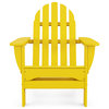 Polywood Classic Folding Adirondack Chair, Lemon