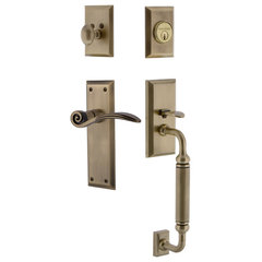 Carré 3 Brass Handle Pull on center in Bright Chrome - Grandeur