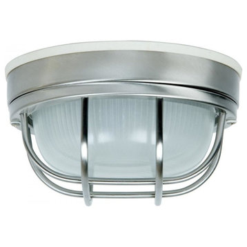 Craftmade Outdoor Bulkheads Small Flushmount, Stainless