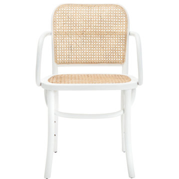 Keiko Cane Dining Chair White, Natural