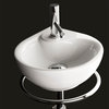 Lacava Piccolo Collection Lavatory w/Overflow, White