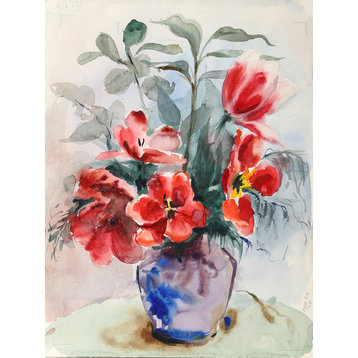 Eve Nethercott, Flowers, P6.34, Watercolor Painting