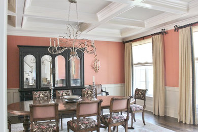 Transitional dining room photo in New York