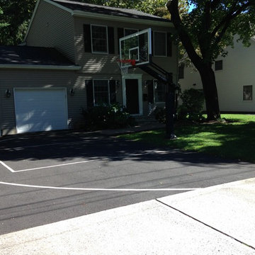 Dan R's Pro Dunk Platinum Basketball System on a 40x14 in Ho Ho Kus, NJ