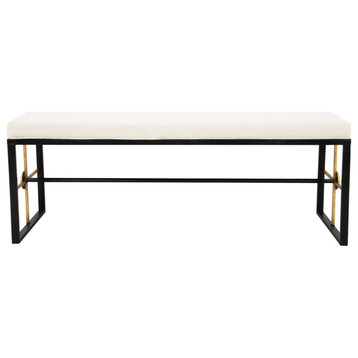 Black And Gold Long Bench