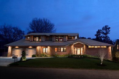 This is an example of a contemporary exterior in Atlanta.