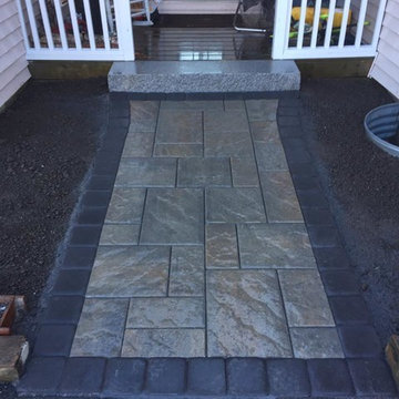 Paver Walkway & Granite Step