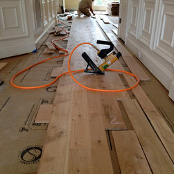 Custom Hand Beveled Rustic White Oak Flooring - Hardwood Flooring