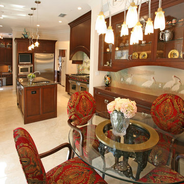 Dramatic Remodel with Mosaic Mural Backsplash