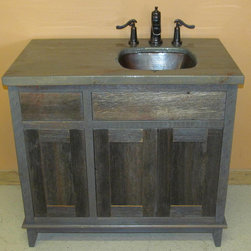 Weathered Gray Antique Barnwood Vanities - Bathroom Vanities And Sink Consoles
