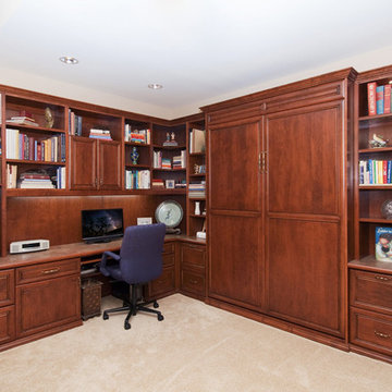 Multi-function Room In Custom Stained Alder Wood