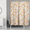 Watercolor Pumpkins 71"x71" Shower Curtain