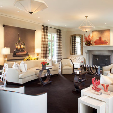 Transitional Living Room