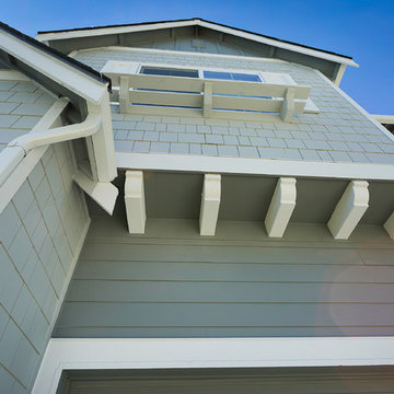 Soffit corbels meet bend trim