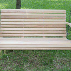 Classic Cypress Porch Swing - Porch Swings