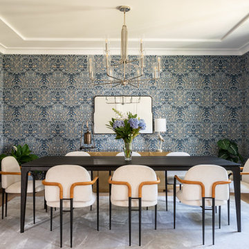 Whimsy Blues Dining Room