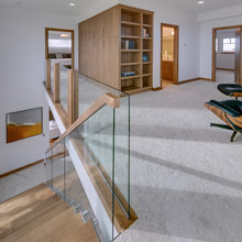 upstairs