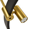 Tania 23" ETL Certified Integrated LED Height Adjustable Chandelier, Black
