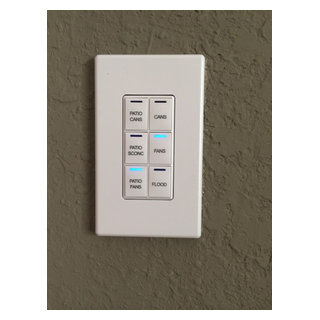 Closer look at Control4 custom engraved 6 button keypad - Austin - by  Revolution IT | Houzz