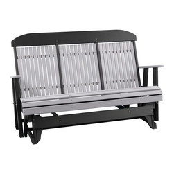 Classic Highback Recycled Plastic Patio Glider - Outdoor Gliders